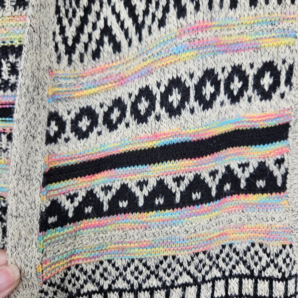 Monteau Sweater Vest Womens Large Hooded Knit Boho Pockets Layering Pullover - Picture 5 of 10
